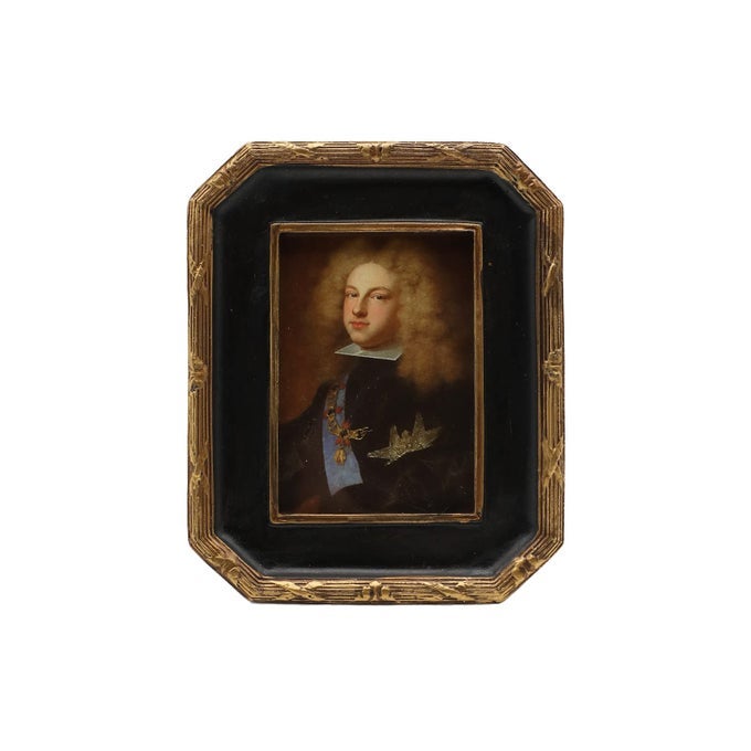25X35 SMALL VINTAGE PICTURE FRAME MINI ANTIQUE ORNATE BLACK AND GOLD PHOTO FRAME TINY RETRO OCTAGON FRAME FOR TABLETOP AND WALL DISPLAY OLD FASHIONED PHOTO GALLERY ART DECOR