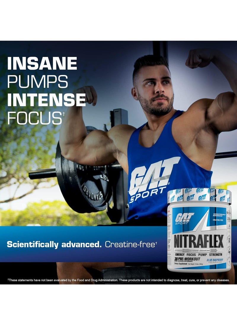 GAT SPORT Nitraflex Pre Workout Green Apple 30  - Image 4