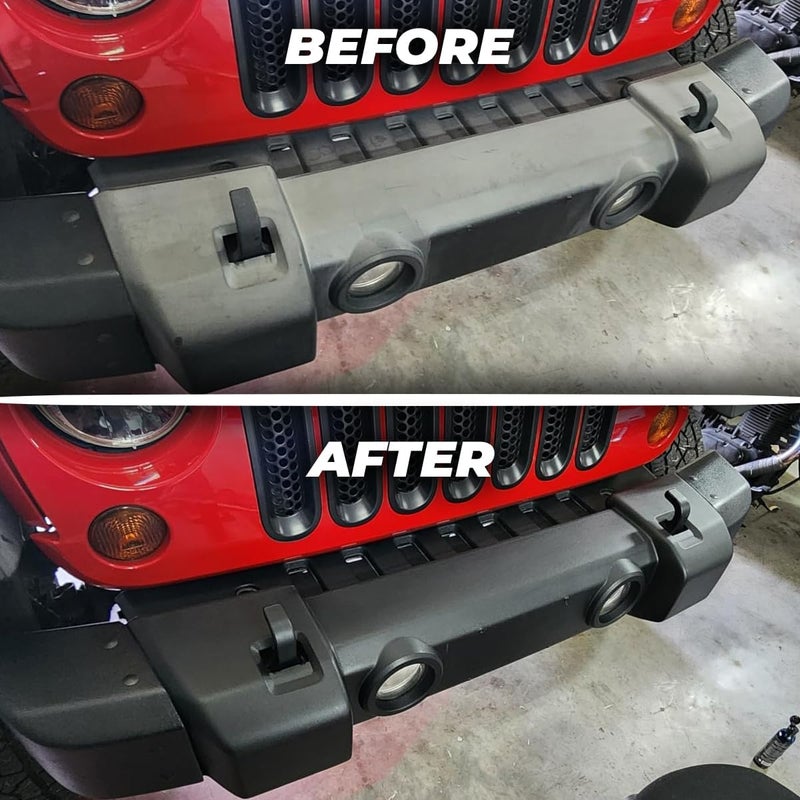 ExoForma Black Trim Restorer - Unique Dye-Infused Formula Lasts 6+ Months - Restores Factory Black to Plastic Trim - Protects Against UV Rays, Helps Conceal Scratches & Scuff Marks - Works in Seconds - Image 3