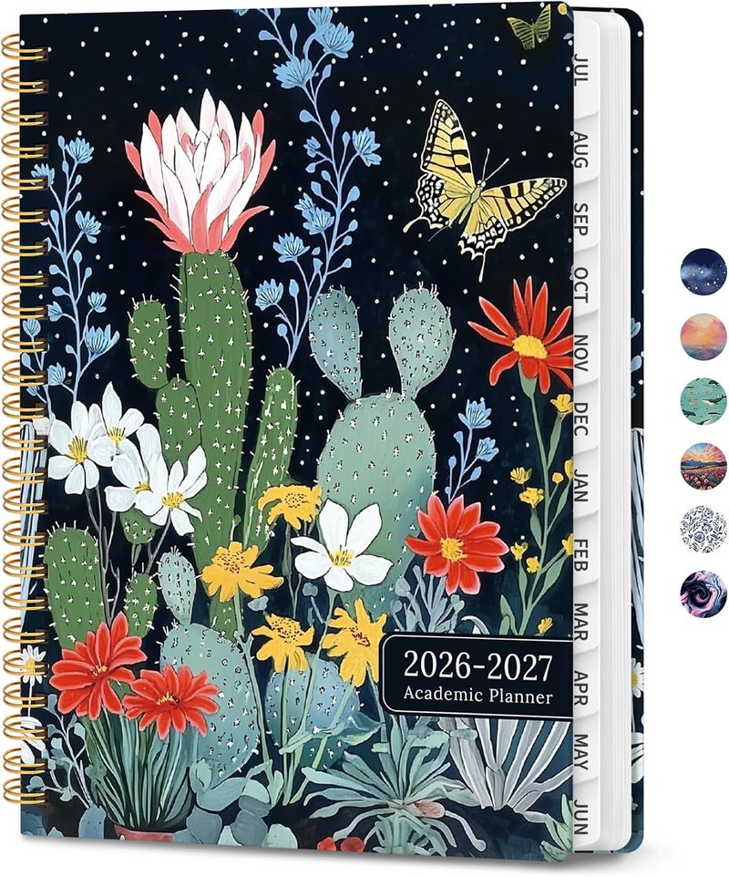 ZOTIA Planner 2026-2027, Monthly and Weekly Calendar Academic Planner July 2026 - June 2027, Hardcover Student Teacher Planning Agenda Book with Tabs, Perfect for Office School Supplies, A5 (6.3" x 8.5 - Image 1