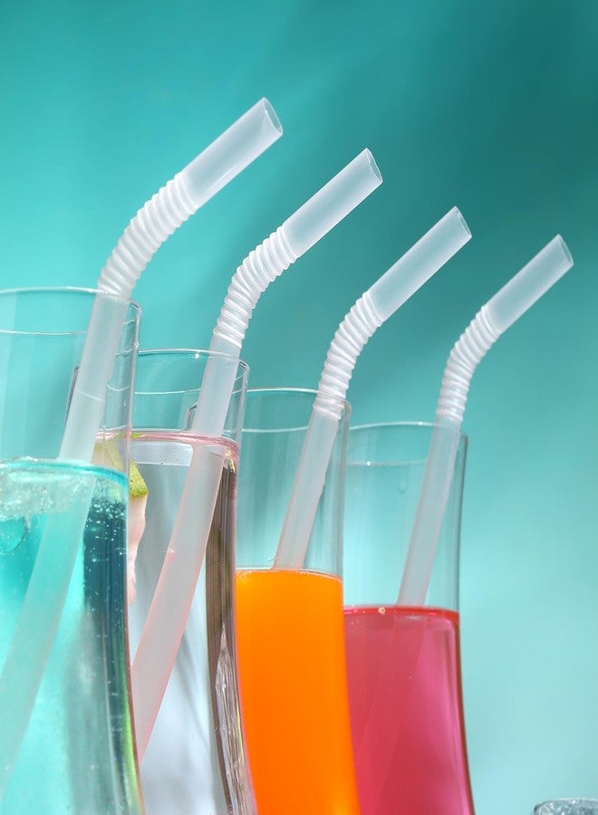 YAOSHENG 100 pcs Flexible Drinking Straws Individually Wrapped,0.39inch Extra-wide Bendy Straws, Bubble Boba Milkshake Smoothie (100, transparent) - Image 5