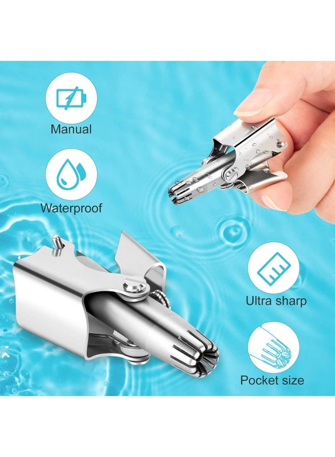 Manual Nose Hair Trimmer, Nose Hair Scissors Nose Hair Removal Nose Hair Trimmers for Women Men. - Image 4