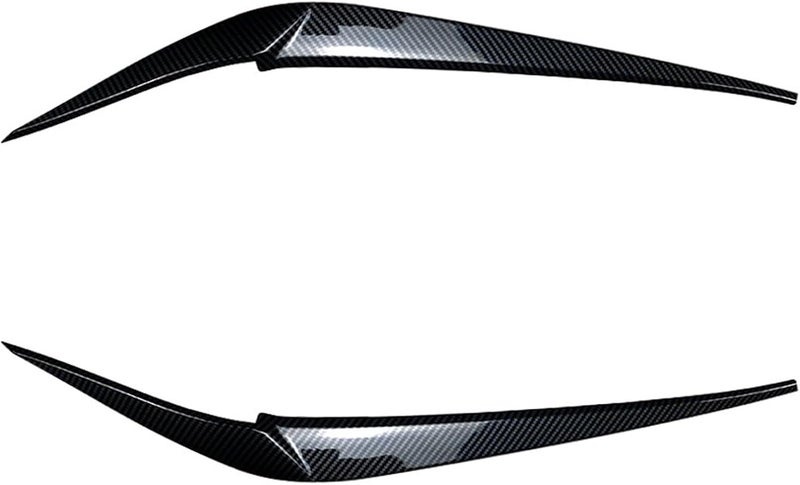 QASULER Carbon Look Headlight Eyebrow Trim for BMW X3/X4 - Image 1