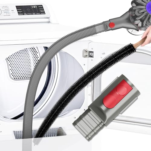 Sealegend 2 Pieces Dryer Vent Cleaner Kit Compatible with Dyson V7 V8 V10 V11 V15 or Higher Models and Dryer Lint Brush Vacuum Hose Attachment Brush Lint Remover Flexible and Long Brush - Image 1