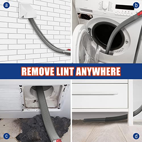 Sealegend 2 Pieces Dryer Vent Cleaner Kit Compatible with Dyson V7 V8 V10 V11 V15 or Higher Models and Dryer Lint Brush Vacuum Hose Attachment Brush Lint Remover Flexible and Long Brush - Image 2