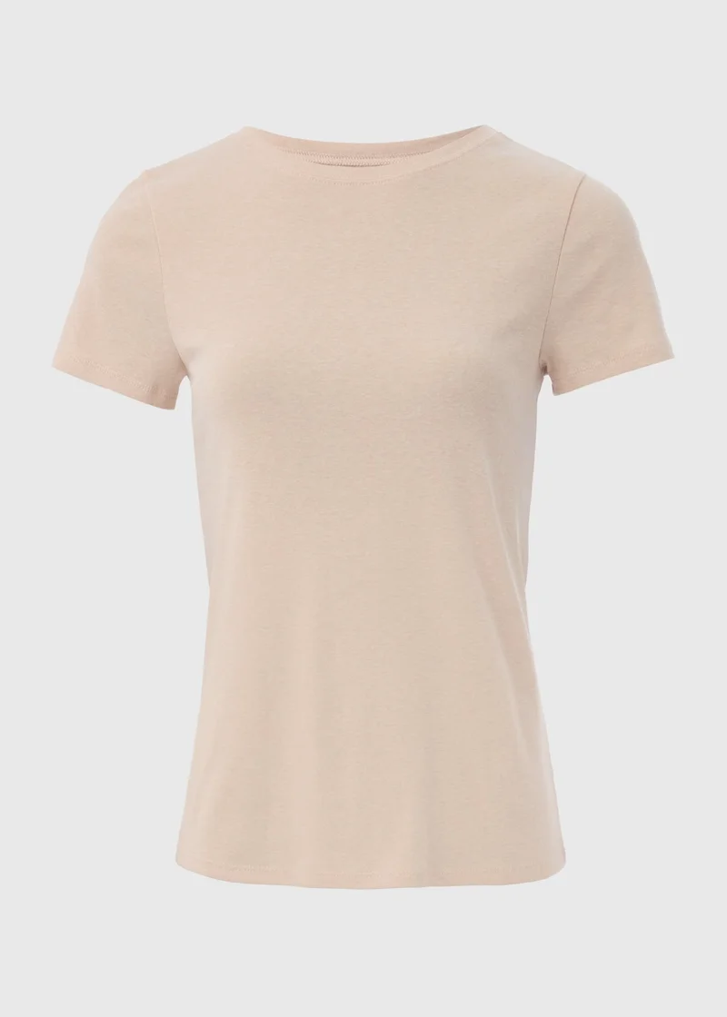 Matalan Beige Fitted T-Shirt