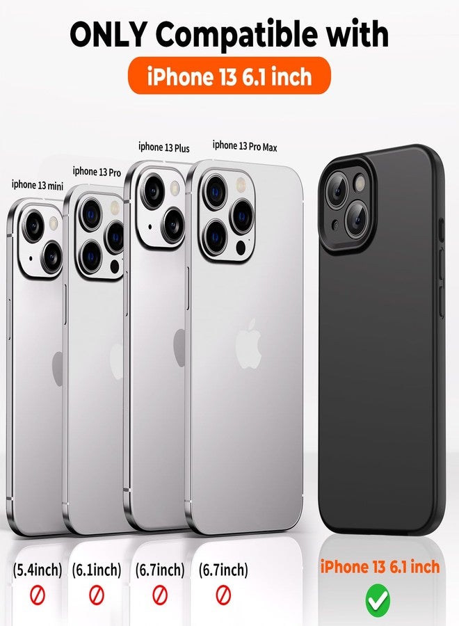 SUPFINE Designed for iPhone 13 Case,Premium Liquid Silicone with [Soft Anti-Scratch Microfiber Lining][Upgraded Camera Protection] Slim Shockproof Protective Phone Case for Men Women Girls,Black - Image 2
