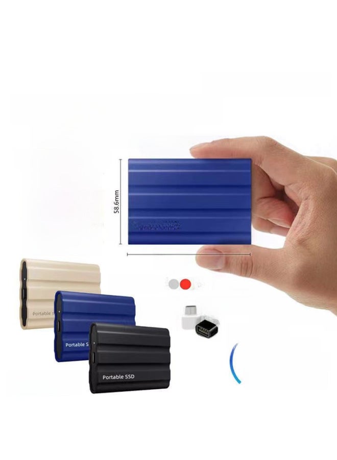 Mobile Solid-state Hard Disk High-speed Mini Hard Disk-Capacity:2TB-Interface:Black - Image 1