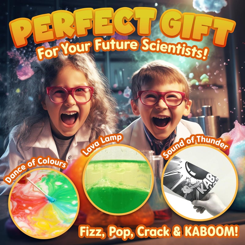 Playz Kaboom! 50+ Explosive Science Experiments Kit for Kids Age 8-12 with 25 Playz Lab Token Experiments - Chemistry Set STEM Learning & Educational Toys & Gifts for Boys, Girls, Teenagers & Kids - Image 4