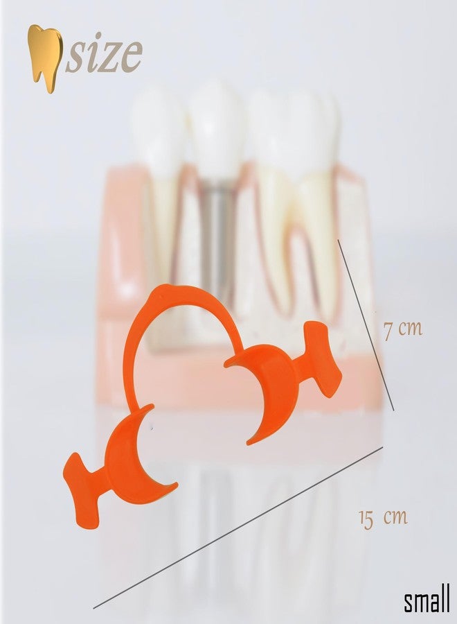 Dentosmile Flexi Eco Cheek Retractors Mouth Opener With Wings in Orange Colour - Small (Made in India (2 - Image 4