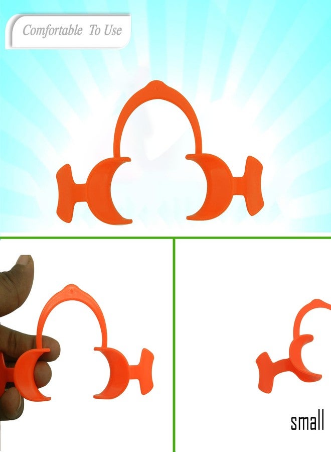 Dentosmile Flexi Eco Cheek Retractors Mouth Opener With Wings in Orange Colour - Small (Made in India (2 - Image 2