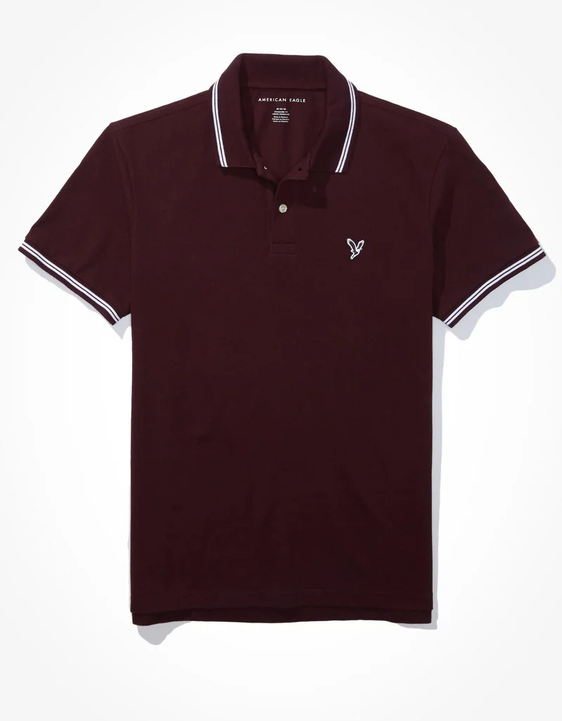 American Eagle  AE Pique Polo Shirt for Men | Best Price UAE