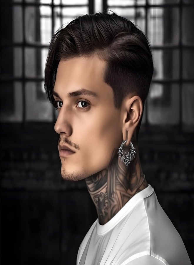 ERKUOO 1 Pair Bat Ear Weight Heavy Hangers for Ear Gauges Tunnels Ear Stretching Ear Plugs Body Piercing Jewelry for Men and Women 6g(4mm) - Image 2