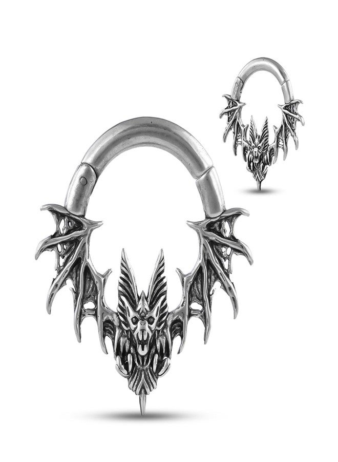ERKUOO 1 Pair Bat Ear Weight Heavy Hangers for Ear Gauges Tunnels Ear Stretching Ear Plugs Body Piercing Jewelry for Men and Women 6g(4mm) - Image 1