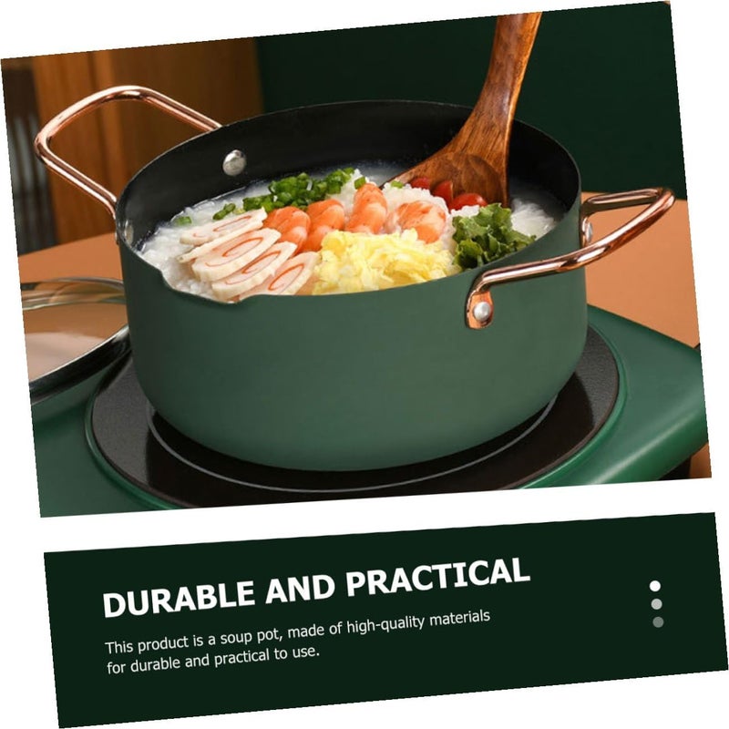 Angoily Multifunctional Food Cooking Pot and Frying Pan Set 20cm Nonstick Soup Stockpot with Frying Rack for Food Preparation Random Color - Image 5
