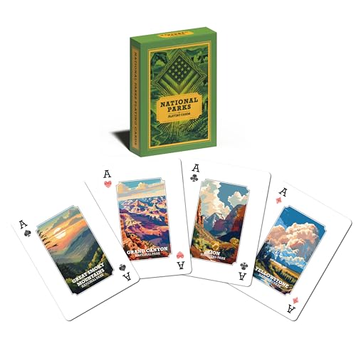 ASVP Shop National Parks Playing Cards 54 Unique US Parks with Stunning Artwork Travel Camping Gift Deck for Nature Lovers Hikers Outdoor Enthusiasts - Image 1