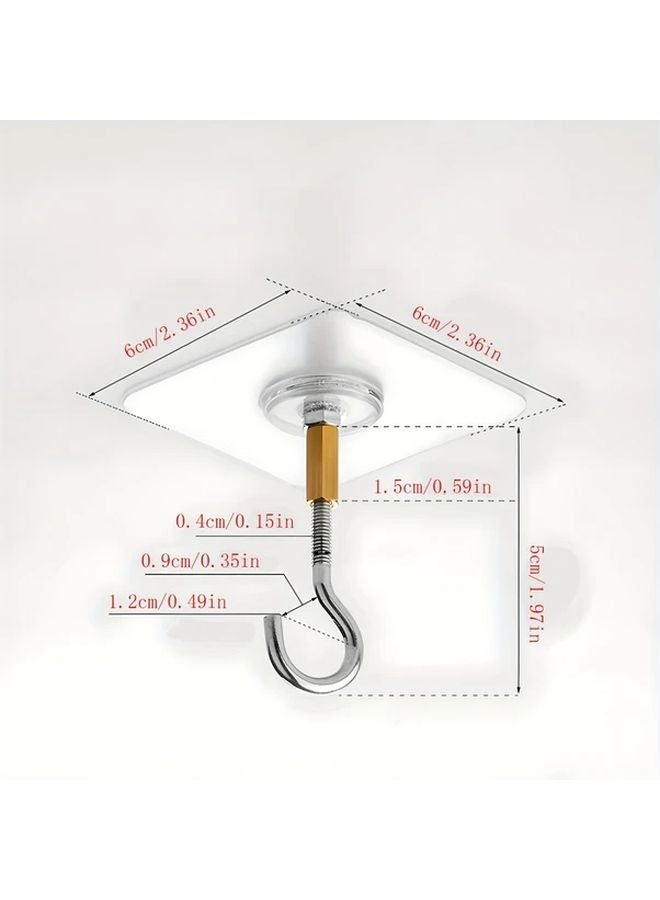 4pcs Punch Free Traceless Hanging Hooks For Ceiling And Wall - Image 3
