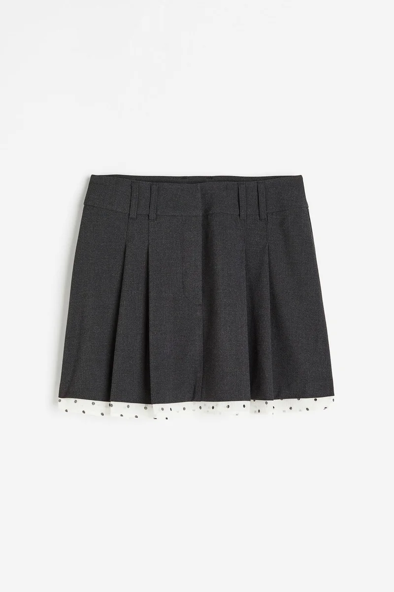 اتش اند ام Pleated High Waist Skirt