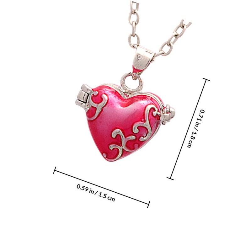 Vintage Heart-shaped Brass Pendant Can Openable Pet Ashes Hair Container - Image 2