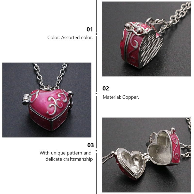 Vintage Heart-shaped Brass Pendant Can Openable Pet Ashes Hair Container - Image 5