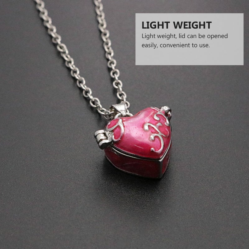 Vintage Heart-shaped Brass Pendant Can Openable Pet Ashes Hair Container - Image 4