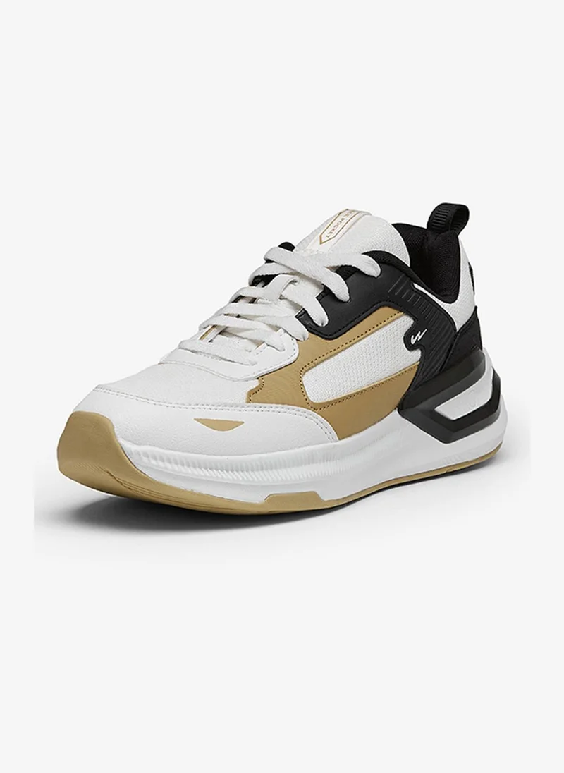 Campus White Men Cove Motion Massage Tech Lace-Up Sneakers-White for Men | Best Price UAE