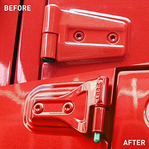 Savadicar Door Hinge Pin Guides Stainless Steel Hinges Bolts for 2007-2022 Jeep Wrangler JK JL & Gladiator JT 2/4-Door ( 8 Pcs ) - Image 5