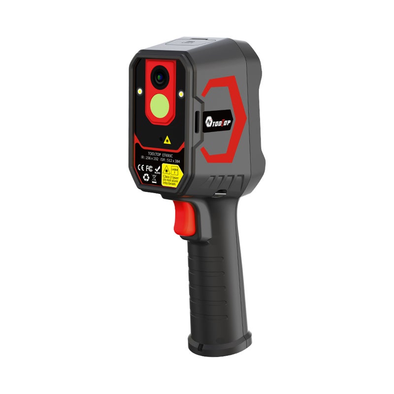 Thermal Camera: 256×192 Infrared Sensor 1080P Visible Light Camera - 2-In-1 Design Super IR Imaging 512×384 Resolution Laser Positioning for Automotive Electrical Detect - Image 3