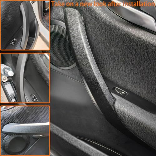CHUANGHUI Car Door Handle for BMW X1 E84 2010-2015 28i 35i Interior Door Handles Replace Cover Car Door Handle Accessories (Black) - Image 4