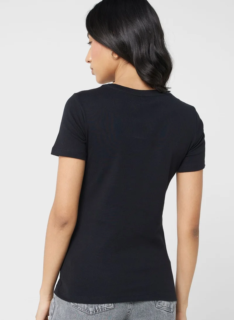 DeFacto Woman Slim Fit Short Sleeve T-Shirt