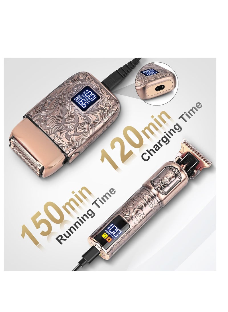 Ufree Foil Shavers Electric Razor for Men, Beard Trimmer Grooming Shaving Kit, Hair Trimmer, Cordless Head Shavers for Bald Men Barber Clippers, Birthday Gifts for Him - Image 2