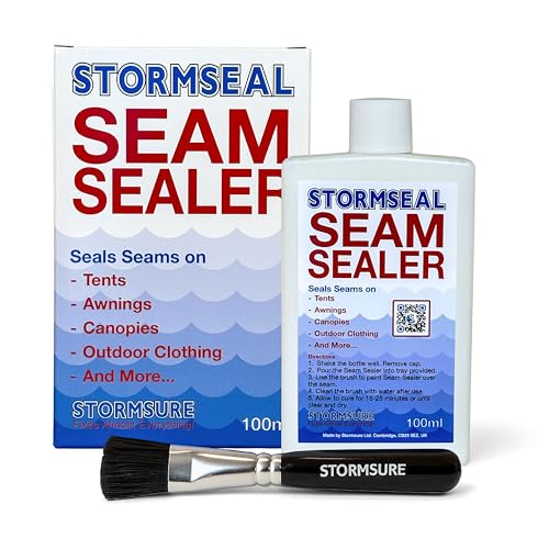 Stormsure Stormseal Seam Sealer 100ml - Waterproof Seams on Tents and Pin Hole Leaks on Fabrics with Easy Brush Application - Image 1