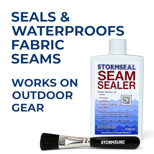 Stormsure Stormseal Seam Sealer 100ml - Waterproof Seams on Tents and Pin Hole Leaks on Fabrics with Easy Brush Application - Image 2