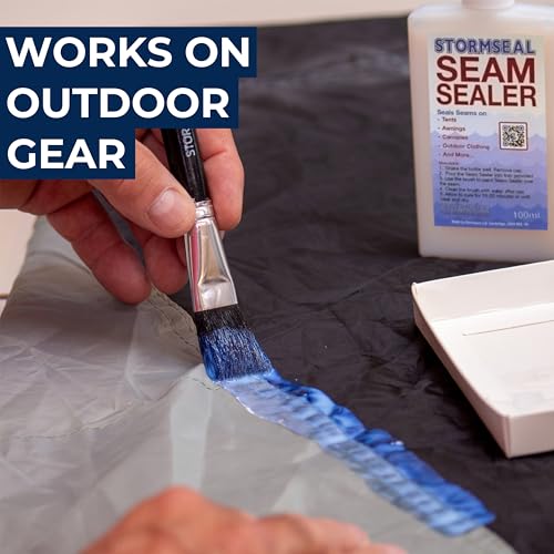 Stormsure Stormseal Seam Sealer 100ml - Waterproof Seams on Tents and Pin Hole Leaks on Fabrics with Easy Brush Application - Image 4
