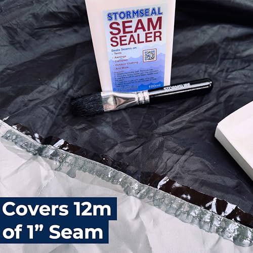 Stormsure Stormseal Seam Sealer 100ml - Waterproof Seams on Tents and Pin Hole Leaks on Fabrics with Easy Brush Application - Image 5