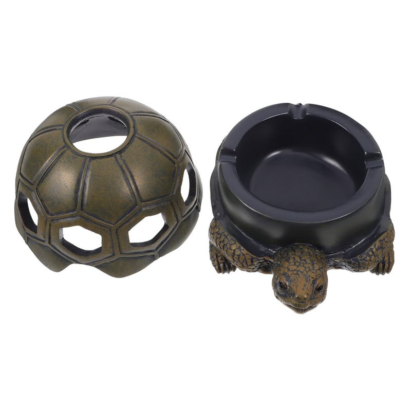 Vintage Turtle Resin Ashtray Decorative Key Holder Green Home Ornament - Image 2