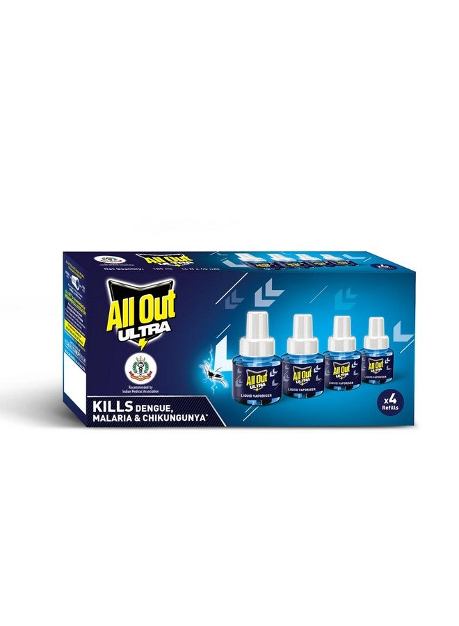 All Out Ultra Liquid Vaporizer, 4 Refills (45Ml) | Kills Dengue, Malaria & Chikungunya Spreading Mosquitoes | India'S Only Mosquito Killer Brand Recommended By Indian Medical Association - Image 2