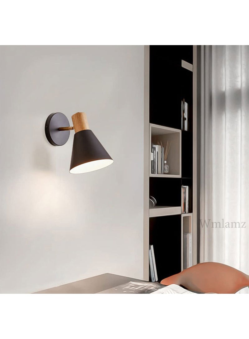 Wmlamz 2pcs Battery Operated White Wall Lights With Remote, Non Hardwired Study Porch Stair Bedroom Lamps - Image 3