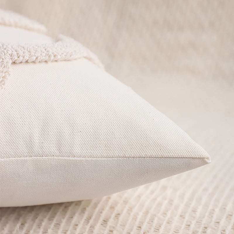 1 Pack 18x18 Inch Summer Decor Throw Pillow Cover Beige Crab Ring Velvet Octopus Embroidery With Zip Closure Polyester Fabric Hand Wash Only - Image 5
