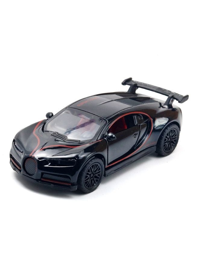 HALAMODO 1:36 Alloy Sports Car Model , Pull-Back Toy Car , Model Car for Kids Boy Girl Gift , Collectible Display ,Black - Image 2