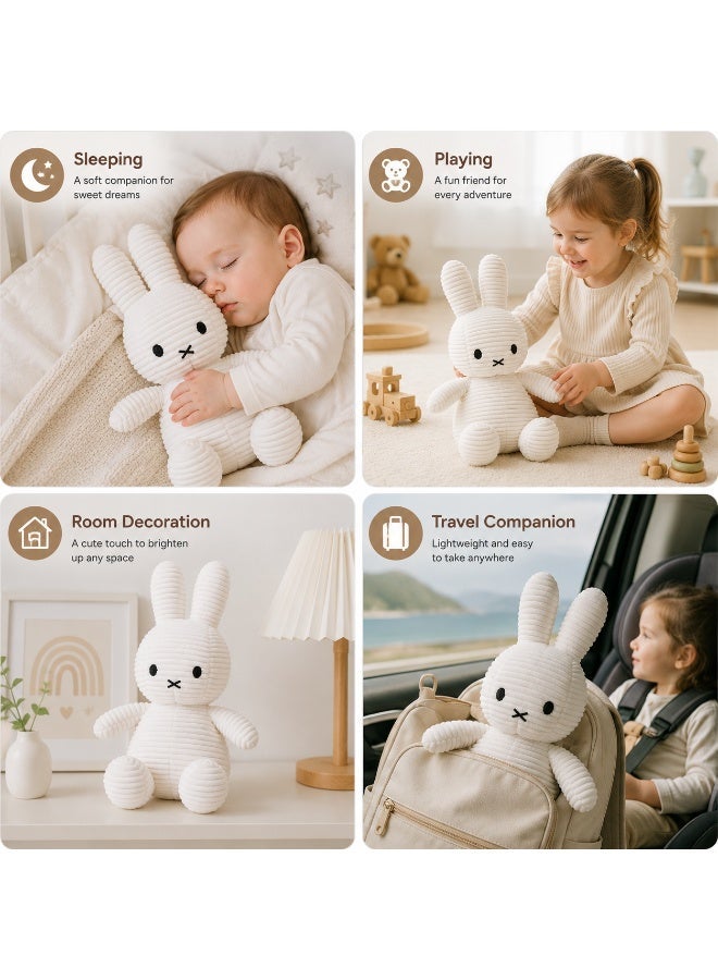 Soft Rabbit Plush Toy 25cm Stuffed Bunny Doll for Baby Kids, Cute Sleeping Companion, Soft Animal Toy, Newborn Gift - Image 5