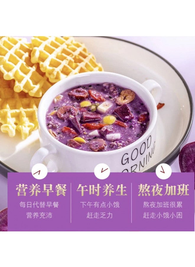 TEAERPKLAE Purple Potato Konjak Congee cereal 17.6oz/500g Instant cereal nutritious breakfast substitute powder Light and Full Congee oatmeal packets quick oats - Image 2