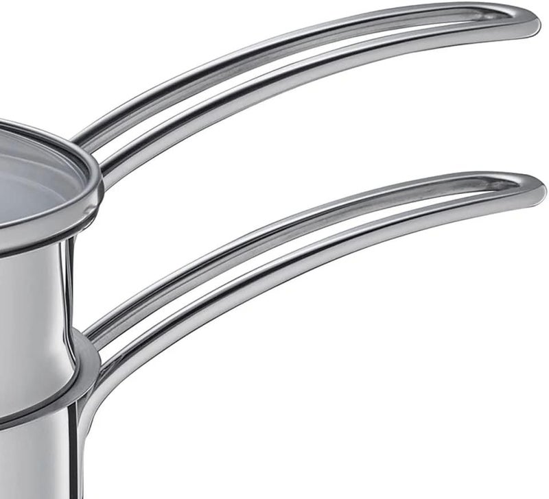 Küchenprofi Double Boiler/Bain Marie Set with Glass Lid, 1.6 Quart, 5.5" Diameter - Image 2