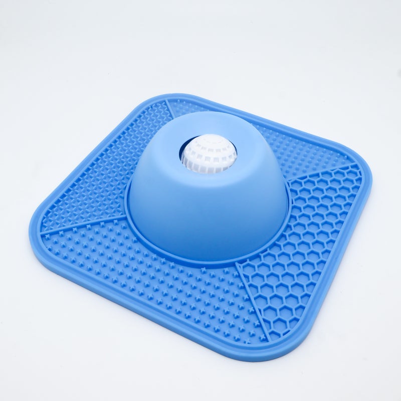 Silicone Pet Lick Bowl - Slow Feeding Anti-Slip Mat for Cats and Dogs, Easy to Clean