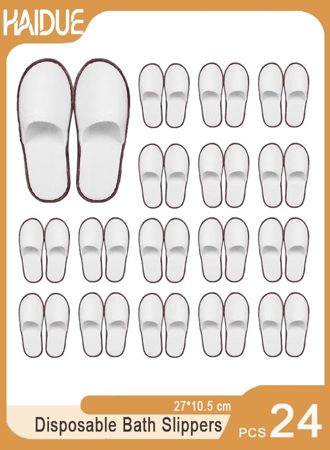 Haidue 24-Pairs Disposable Bath Slippers - Image 1