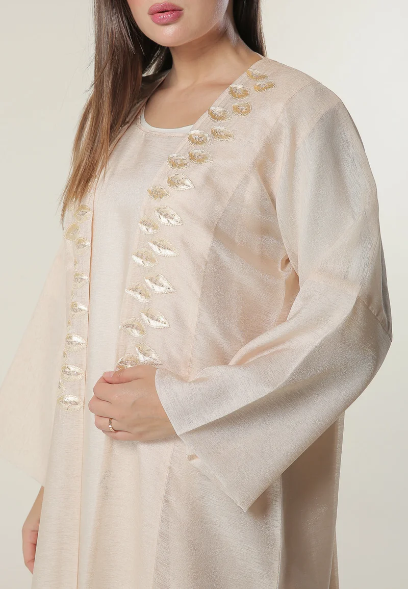 Moistreet  Embellished Flared Sleeve Abaya for Women | Best Price UAE
