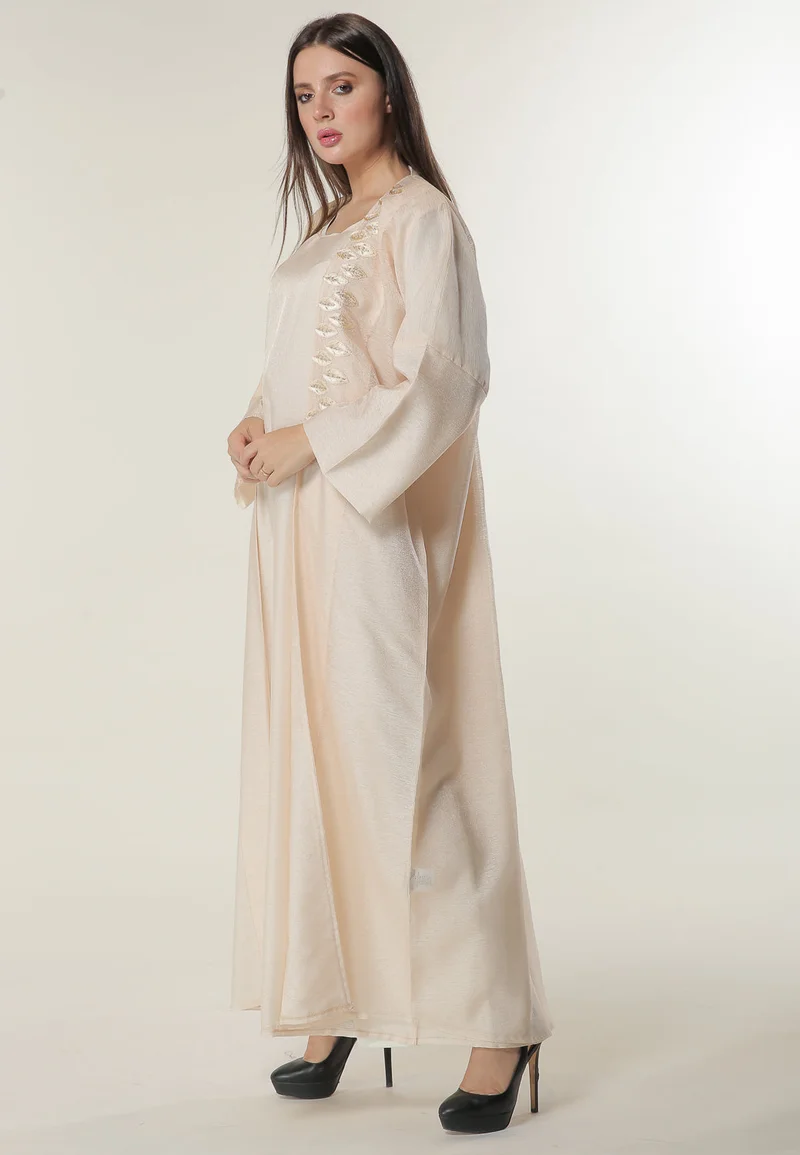 Moistreet  Embellished Flared Sleeve Abaya for Women | Best Price UAE