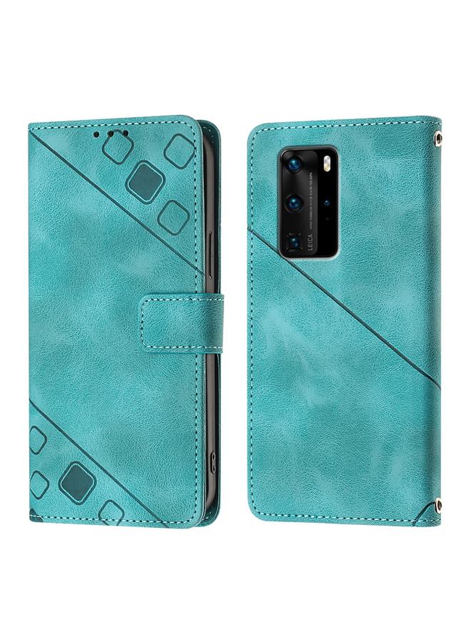 Zaboon Case For Huawei P40 Pro Skin Feel Embossed Leather Phone Case - Image 2
