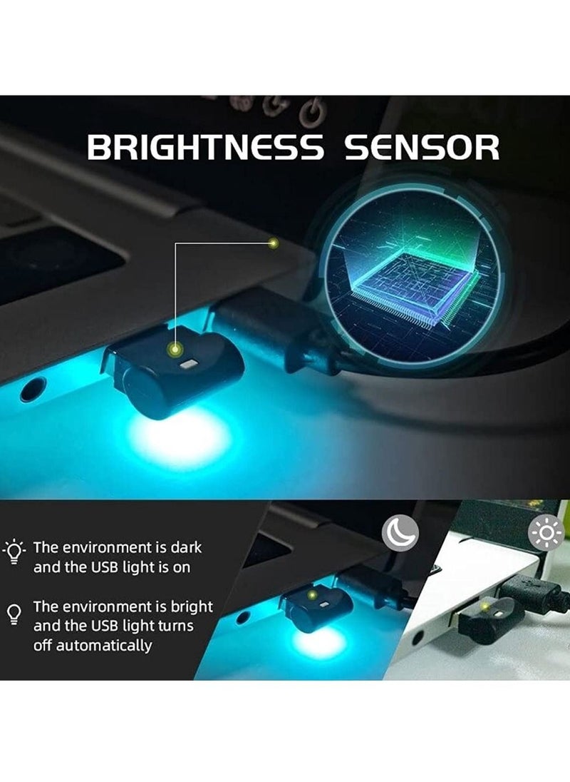 OIMG - Mini USB LED Car Interior Atmosphere Light Decorative RGB Lamp Lights PC Auto Colorful Light (Pack Of 1) - Image 1