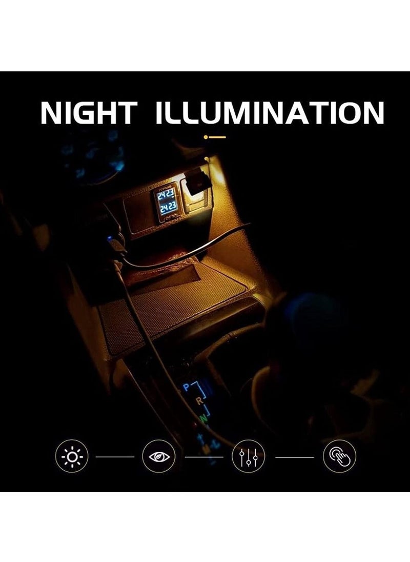 OIMG - Mini USB LED Car Interior Atmosphere Light Decorative RGB Lamp Lights PC Auto Colorful Light (Pack Of 1) - Image 1